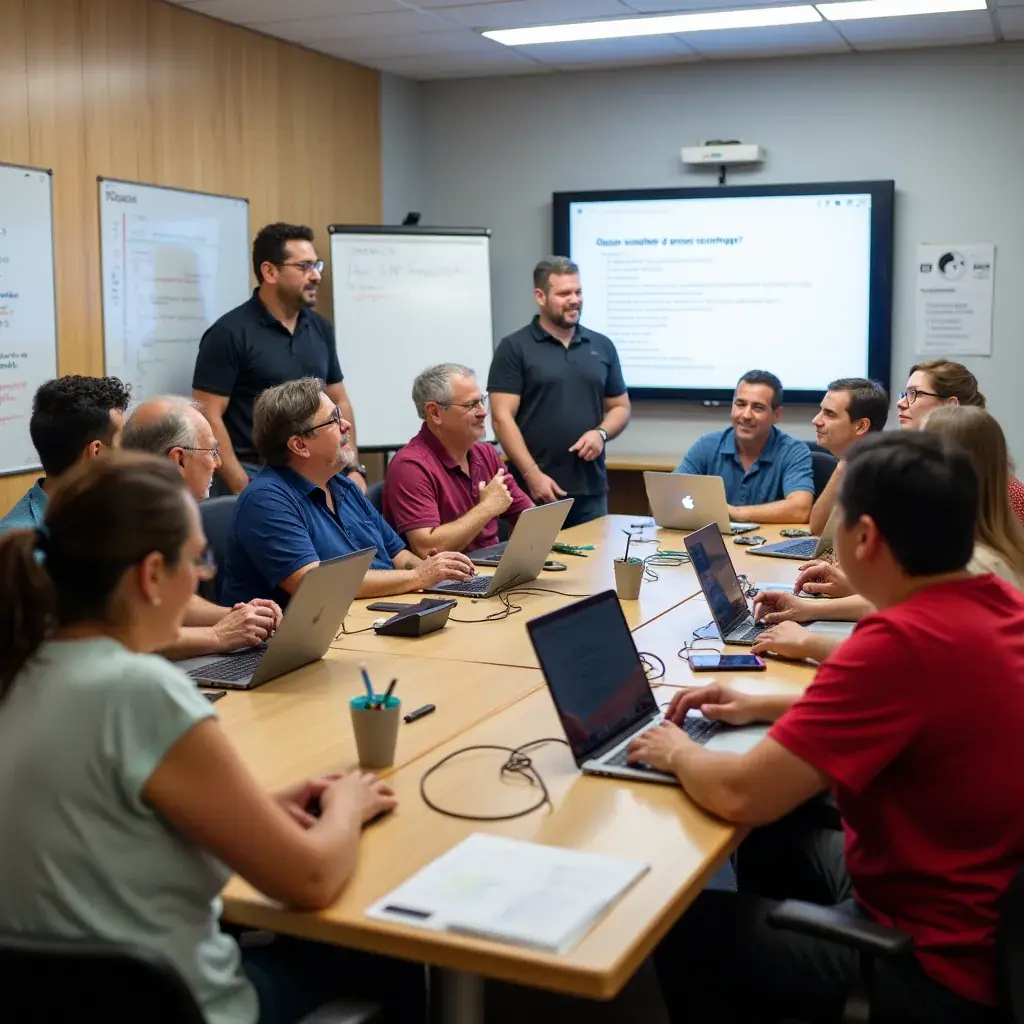 Professional business solutions illustration